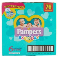 Immagine di Pannolini Baby Dry 6 XL quadripack 76 pezzi 