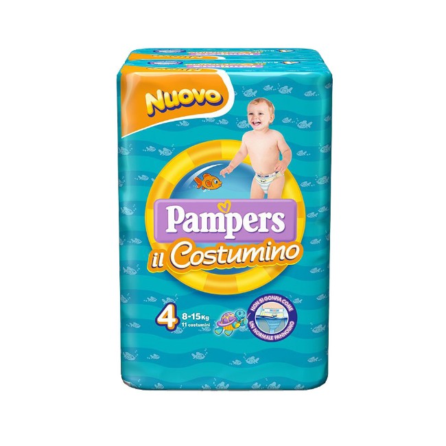 Immagine di Pannolini Piscina Il Costumino 4 Maxi (8-15 kg) Confezione da 11 pezzi 