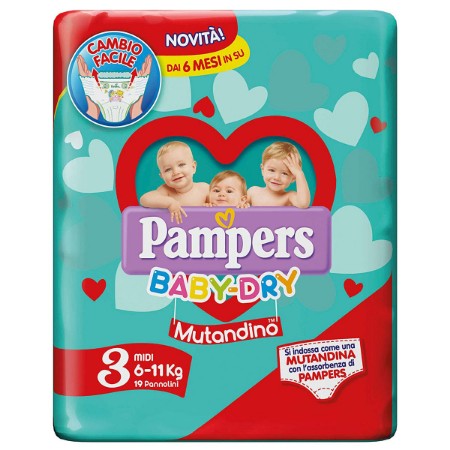 Immagine di Pannolini Mutandina Baby Dry Midi 3 19 pezzi 