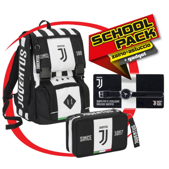 Zaino Seven Juventus F.C. Schoolpack con Astuccio e Gadget - Biribirò.com