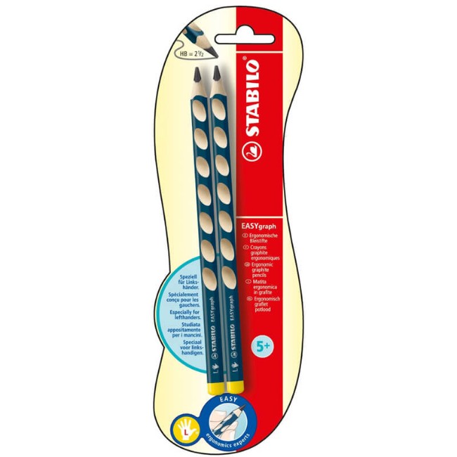 Immagine di Matite Easygraph L Ergonomiche per Mancini (2 Pezzi) 