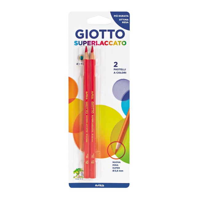 Immagine di 2 Pastelli Superlaccato Rosso 