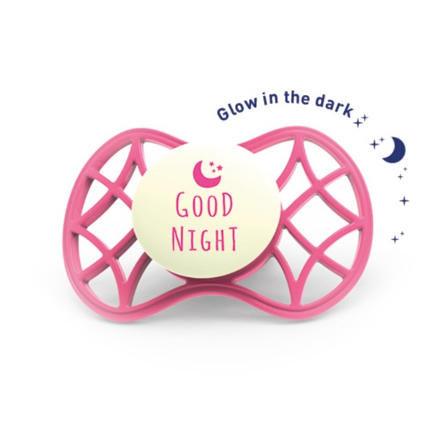 Immagine di Air.55 Cool Succhietto Tettarella Ortodontica 6m+ Glow In The Dark Rosa Scuro