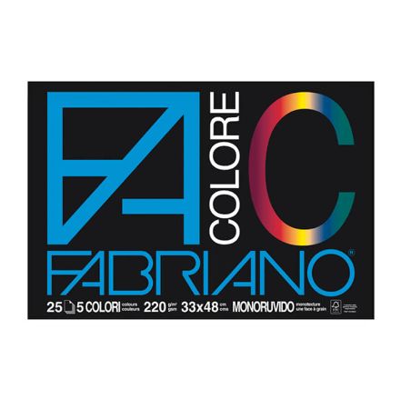 Immagine di Blocco da Disegno FA Colore Monoruvido con Angoli (33x48 cm 25 Fogli 220 g/m2) 
