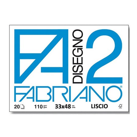 Immagine di Blocco da Disegno FA2 Liscio (33x48 cm 12 Fogli 110 g/m2) 
