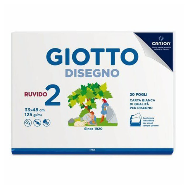 Album da Disegno 2 Ruvido (33x48 cm 12 fogli 125 g/m2) 