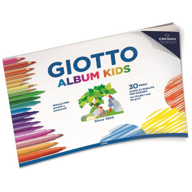 Immagine di Album da Disegno A4 Kids Grana Fine (30 Fogli 90 g/m2) 