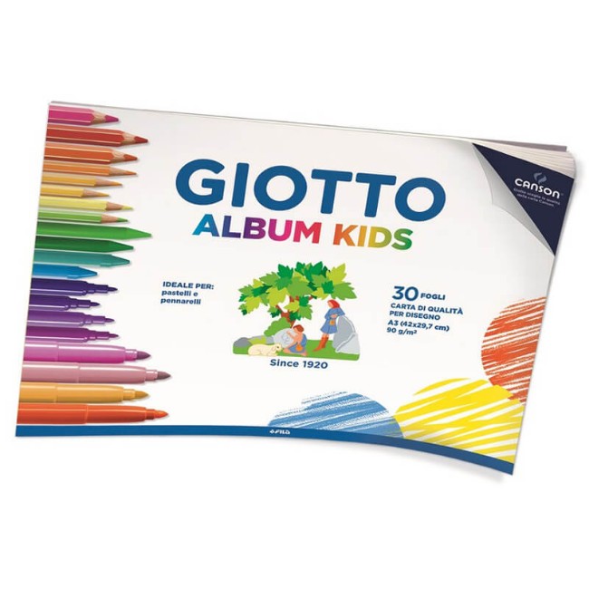 Immagine di Album da Disegno A3 Kids Grana Fine (30 Fogli 90 g/m2) 