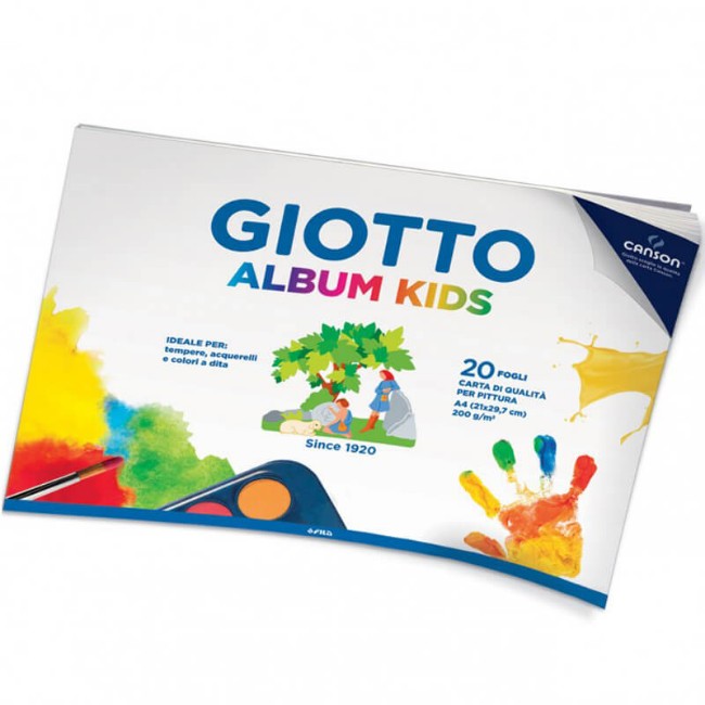 Paniate - Album per Pittura A4 Kids Grana Fine (20 Fogli 200 g/m2) Giotto  in offerta da Paniate
