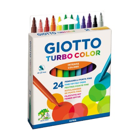 24 Pennarelli Turbo Color  Giotto in offerta da Paniate