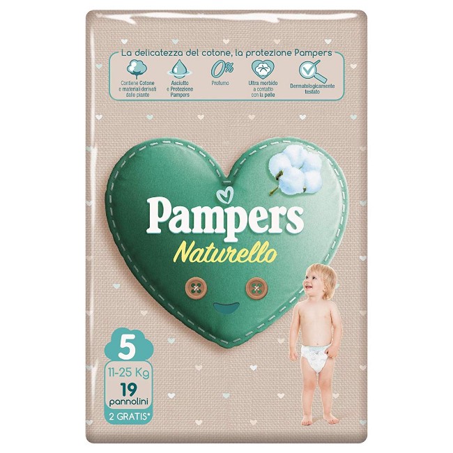 Immagine di Pannolini Naturello 5 Junior (11-25 kg) Confezione da 19 pezzi