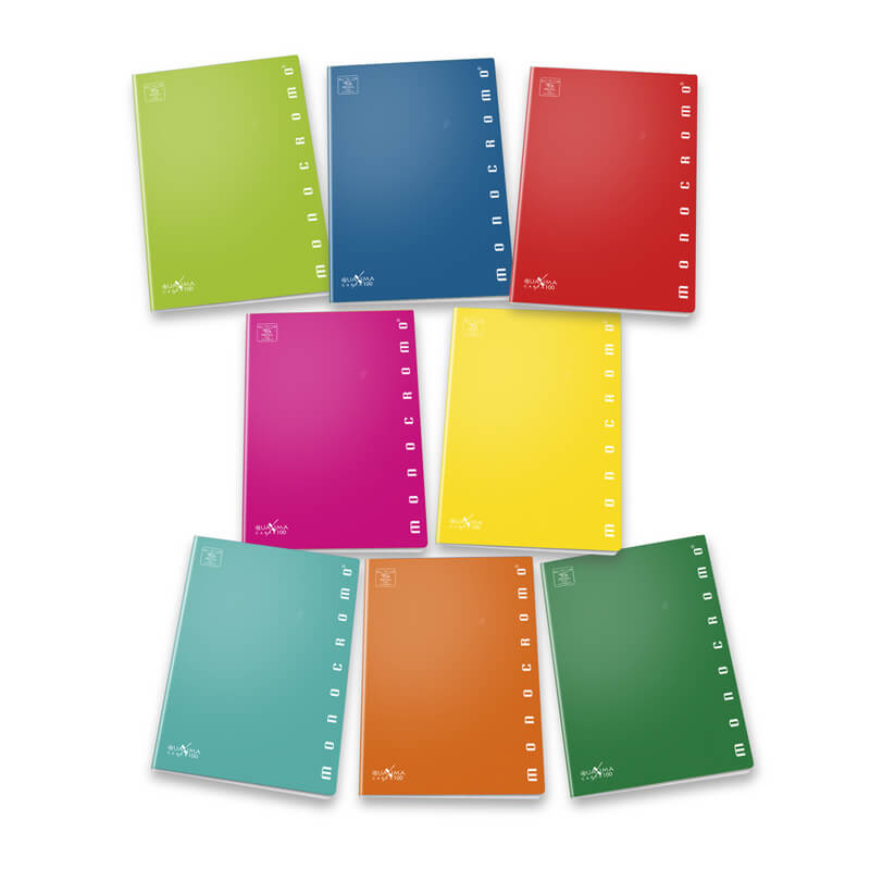 Pigna Quaderni Maxi Monocromo Green - Confezione Da 10, 80 Pagine Righe Senza Margine, Carta Riciclata - Foto 11