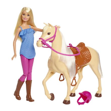 Immagine di Barbie Bionda con Cavallo 
