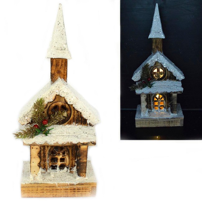 BOFUNX 5 Casette Di Natale In Legno Fai Da Te – Kit Completo Con Colori E Pennelli – Decorazioni Per Bambini - 2