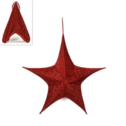 Addobbo Natalizio Stella Rossa 65cm 
