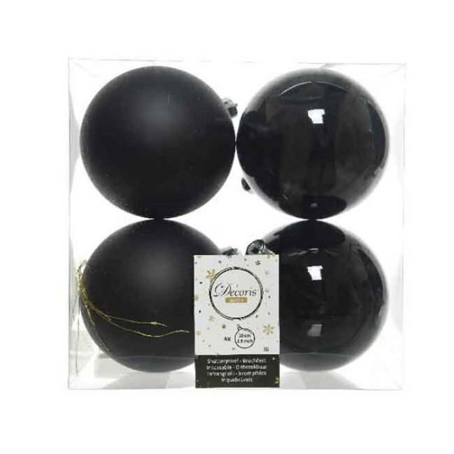 Immagine di 4 Palline Nere 10 cm