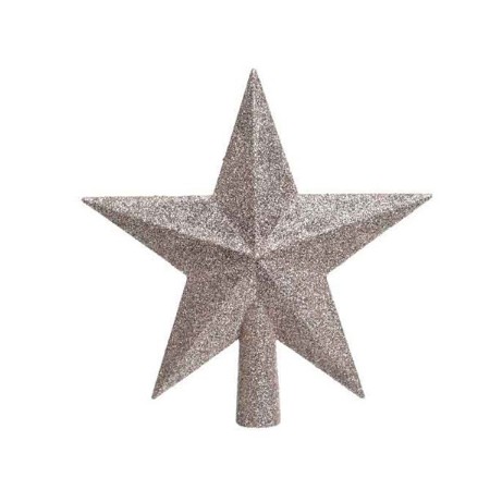 Immagine di Puntale Stella Rosa Cipria 19 cm