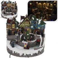 Immagine di Villaggio Natalizio con LED 23 x 22 cm