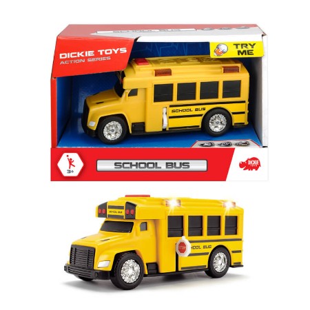 Immagine di Dickie Action Series Scuola Bus con Luci e Suoni 15cm 