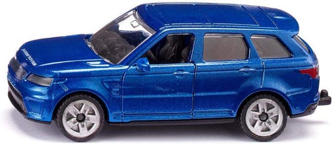 Siku 1521 Modellino Range Rover - Scala Metallo/Plastica, Blu, Con Gancio Traino