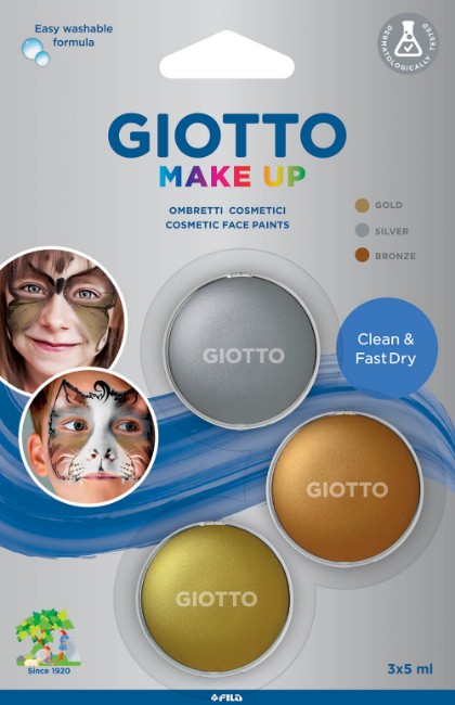 Immagine di Blister 3x5ml Giotto Make Up Ombretti Colori Metallici 