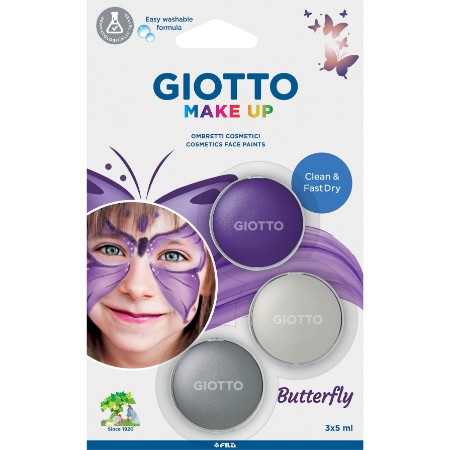 Immagine di Blister 3x5ml Giotto Make Up Ombretti da Farfalla 