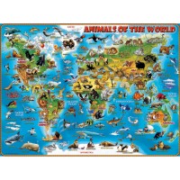 Immagine di Puzzle Animali del Mondo XXL 300 pezzi