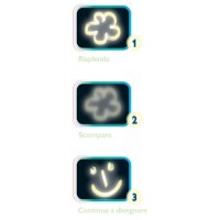 Immagine di Lavagnetta Light Doodle Luna e Stelle 