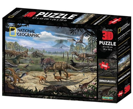 Immagine di Puzzle 3D Dinosauri 500Pz 