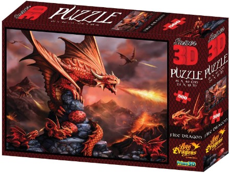 Immagine di Puzzle 3D Fire Dragon 500Pz 