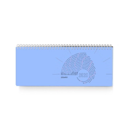 Immagine di Planning Settimanale Polipropilene Spiralato 30 x 10 cm Blu