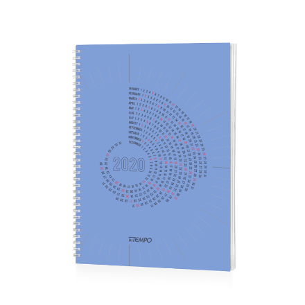 Immagine di Agenda Settimanale Polipropilene Spiralata 21 x 30 cm Blu