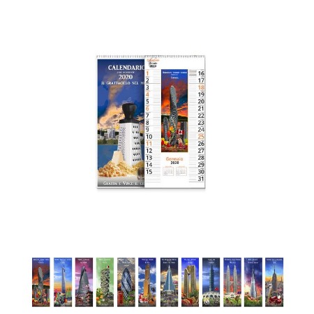 Immagine di Calendario Fiscale da Muro 49 x 23 cm 