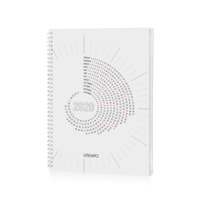 Immagine di Agenda Settimanale Polipropilene Spiralata 21 x 30 cm Bianco