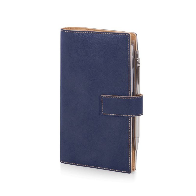 Immagine di Organizer Medium Slim Cuir Ecopelle 9,5 x 17 cm Blu
