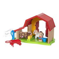 Immagine di Brio My Home Town 30398 Set Gioco La Fattoria in Legno - 13 Pezzi