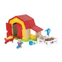 Immagine di Brio My Home Town 30398 Set Gioco La Fattoria in Legno - 13 Pezzi