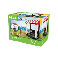 Immagine di Brio World 33946 Set Banco del Mercato in Legno - 11 Pezzi