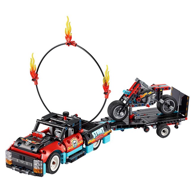 Immagine di LEGO Technic Truck e Moto dello Stunt Show 42106 