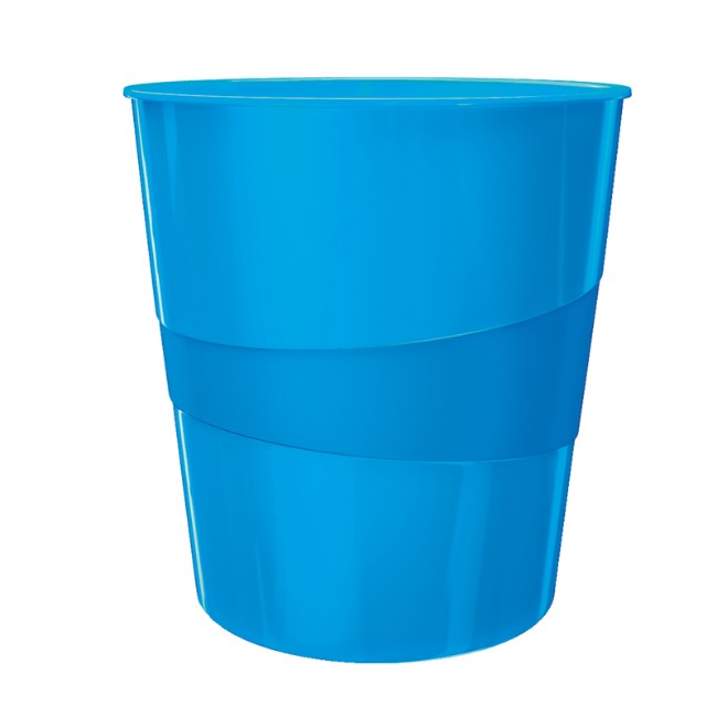 Immagine di Cestino Gettacarte WOW 15 Litri Blu Metallizzato