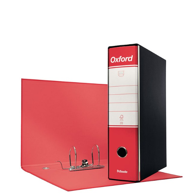 Immagine di Registratore Oxford F.to Protocollo Dorso 8 cm Rosso
