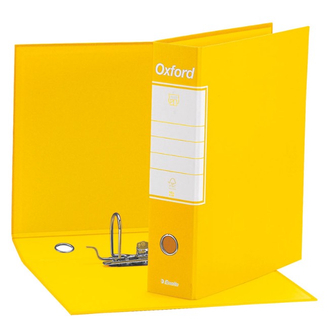 Immagine di Registratore Oxford F.to Protocollo Dorso 8 cm Giallo