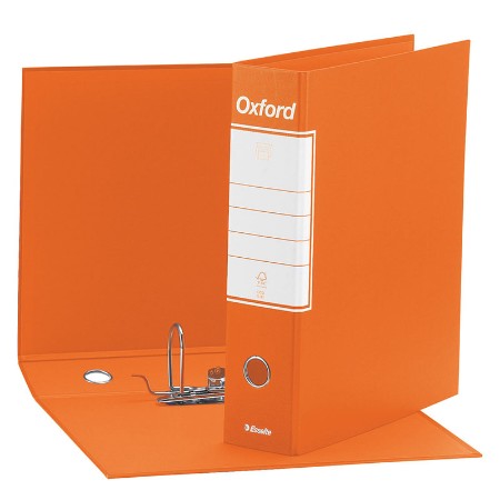 Immagine di Registratore Oxford F.to Protocollo Dorso 8 cm Arancione
