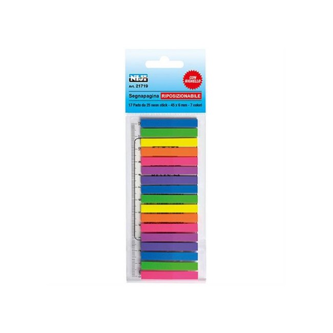 Immagine di Segnapagina Adesivi 7 Colori 