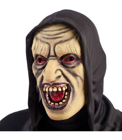 Immagine di Maschera zombie in lattice cappuccio 
