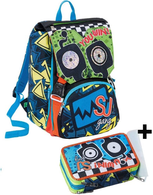 Paniate - Schoolpack Zaino + Astuccio SJ Gang Boy Facce da SJ Seven in  offerta da Paniate