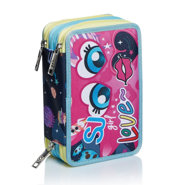 Paniate - Astuccio 3 Zip Facce SJ Gang Girl Seven in offerta da Paniate