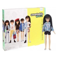 Immagine di Creatable World Personaggio Personalizzabile Capelli Neri Lisci