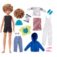 Immagine di Creatable World Personaggio Personalizzabile Capelli Biondi Ricci