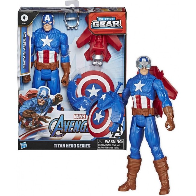 Immagine di Avengers Titan hero Blast Gear Capitan America 30 cm 